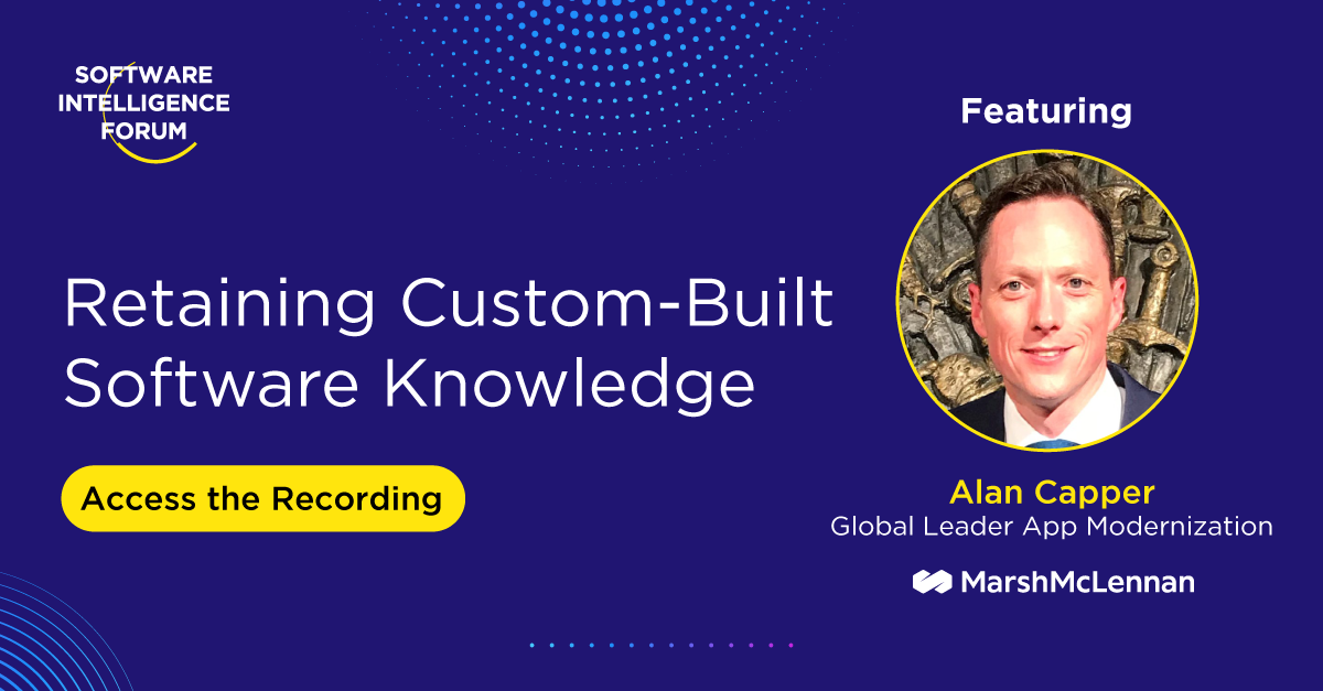 SIF 2022 On Demand - Retaining Custom-Built Software Knowledge